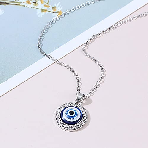 Evil Eye Pendant Necklace for Girls & Women